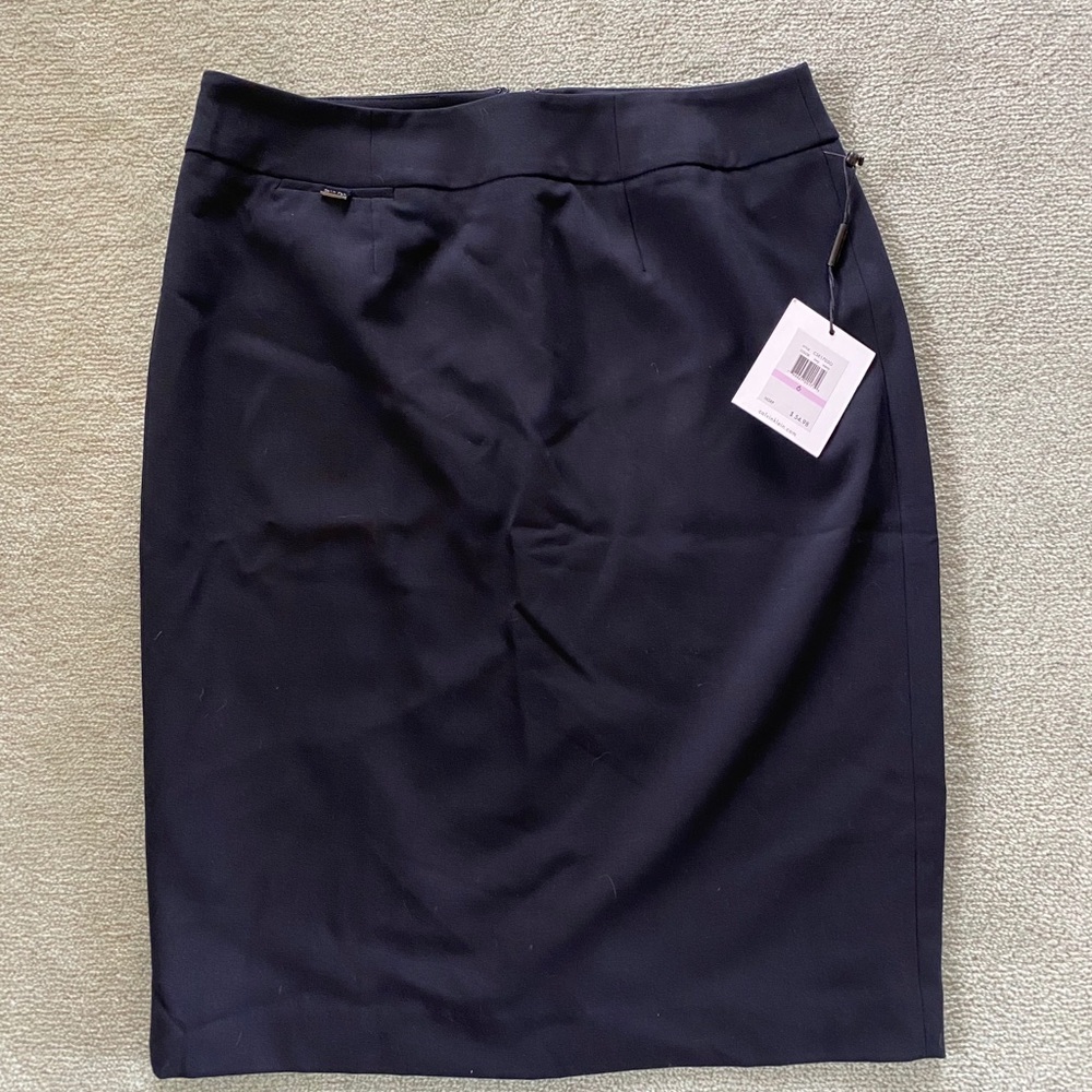 NWT Calvin Klein Navy Dress Pencil Skirt